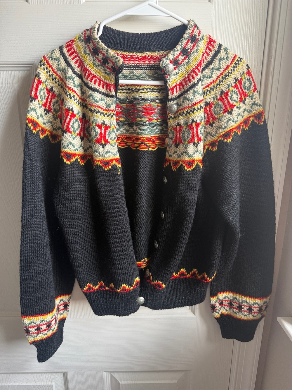 Norwegian Wool Sweater cardigan winter European attire